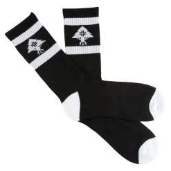 Socks>LRG All Trees Stripe Crew Socks Black