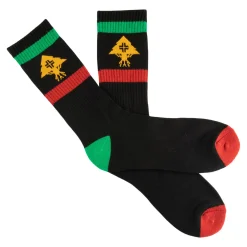 Socks>LRG All Trees Stripe Crew Socks Black