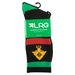 Socks>LRG All Trees Stripe Crew Socks Black