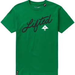 Tees>LRG Angled Script Tee Kelly Green