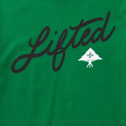 Tees>LRG Angled Script Tee Kelly Green