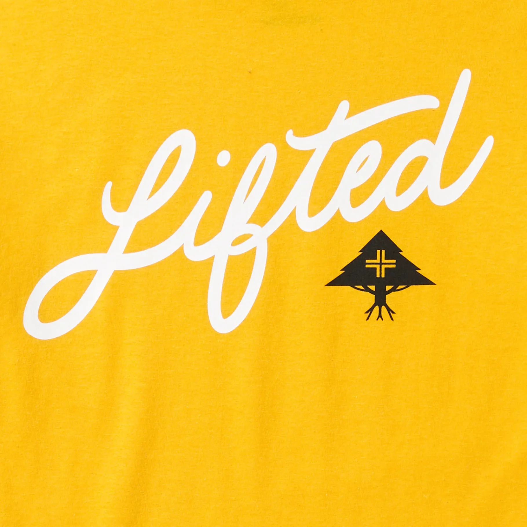 Tees>LRG Angled Script Tee Gold