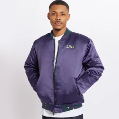 Outerwear>LRG Forever Forward Bomber Jacket Dark Purple
