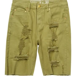 Shorts>LRG Ground Up Denim Shorts Moss