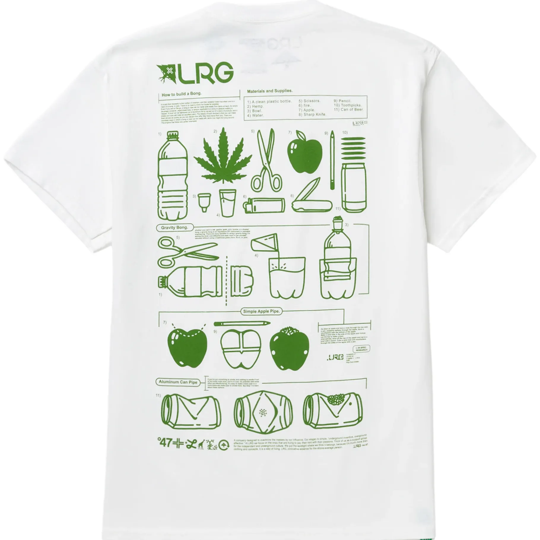 Tees>LRG How To Build Tee White