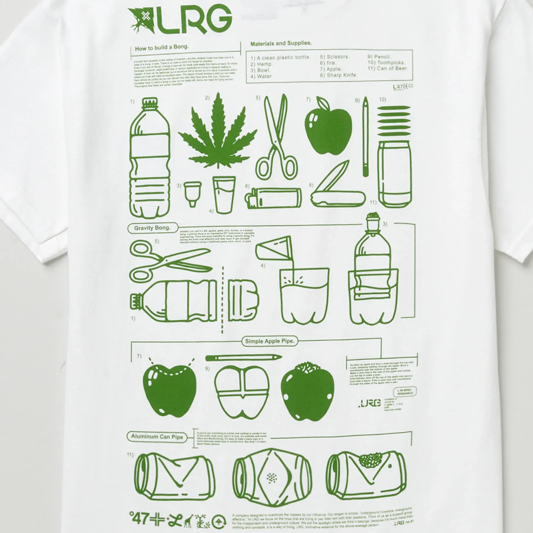 Tees>LRG How To Build Tee White