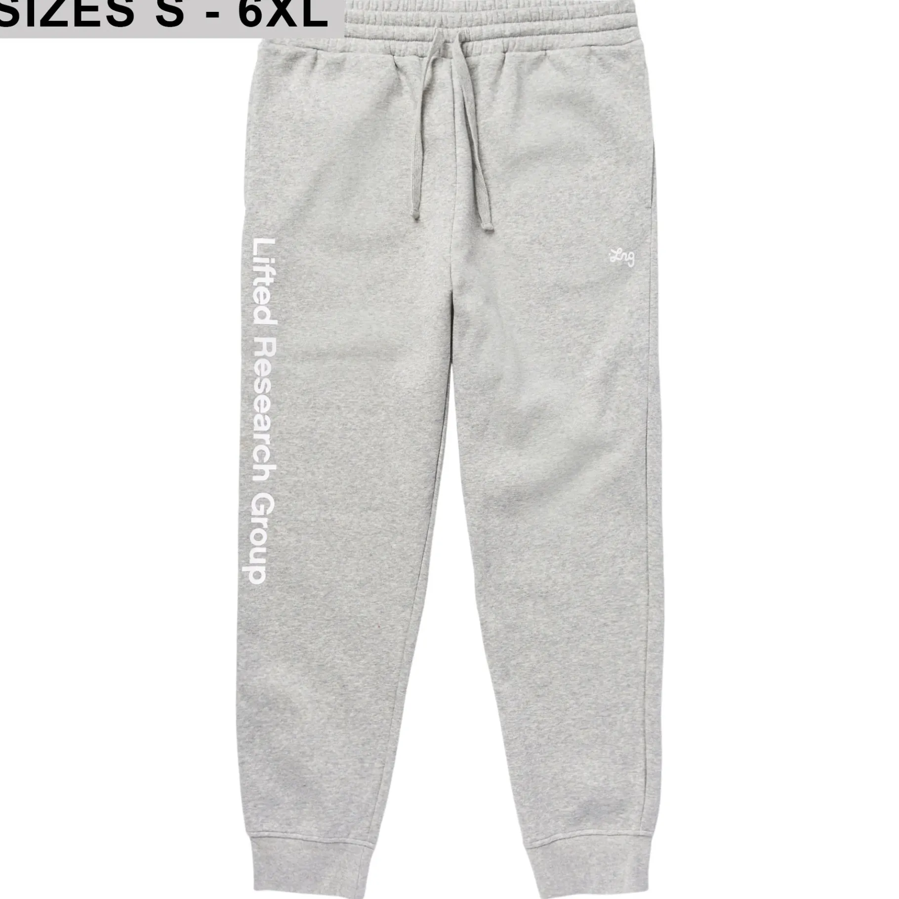 Hoodies & Sweats>LRG Lifted Script Jogger Sweatpants Heather Grey