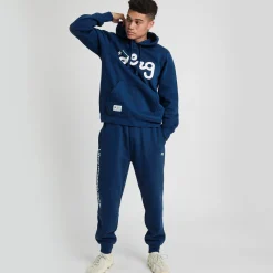 Pants>LRG Lifted Script Jogger Sweatpants Navy