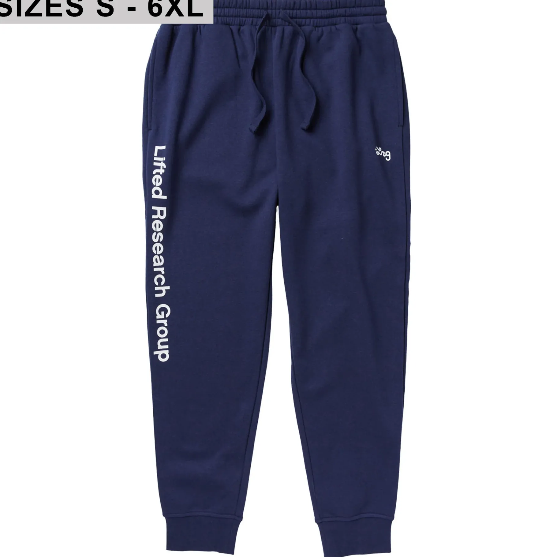Hoodies & Sweats>LRG Lifted Script Jogger Sweatpants Navy
