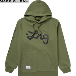 Hoodies & Sweats>LRG Lifted Script Pullover Hoodie Olivine