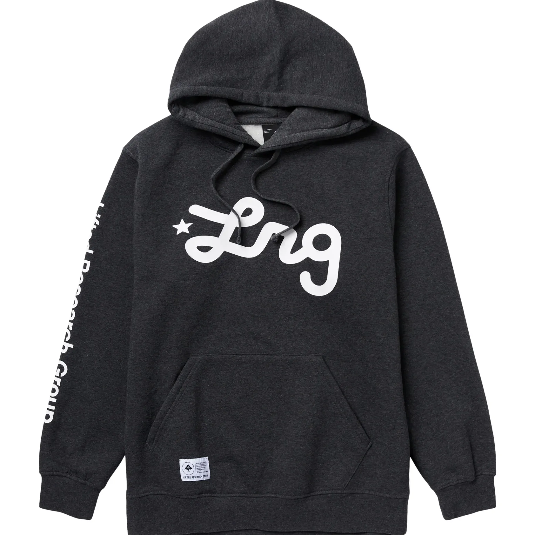 Hoodies & Sweats>LRG Lifted Script Pullover Hoodie Charcoal Heather