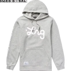 Hoodies & Sweats>LRG Lifted Script Pullover Hoodie Heather Grey