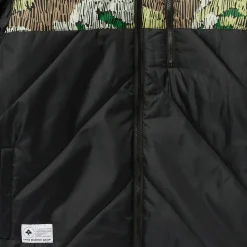 Outerwear>LRG Natural Scratch Camo Puff Jacket Black