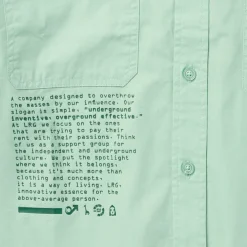 Tops>LRG Overthrow Woven Shirt Light Green