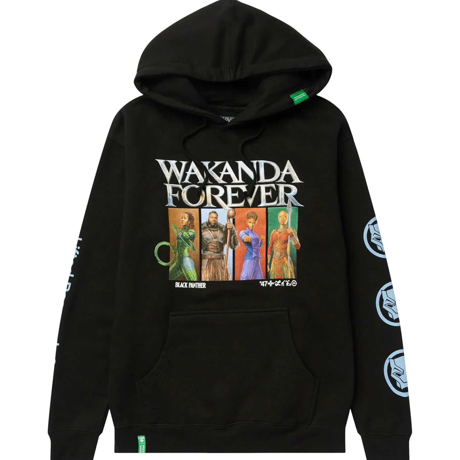 Hoodies & Sweats>LRG Panther Wakanda Forever Pullover Hoodie Black