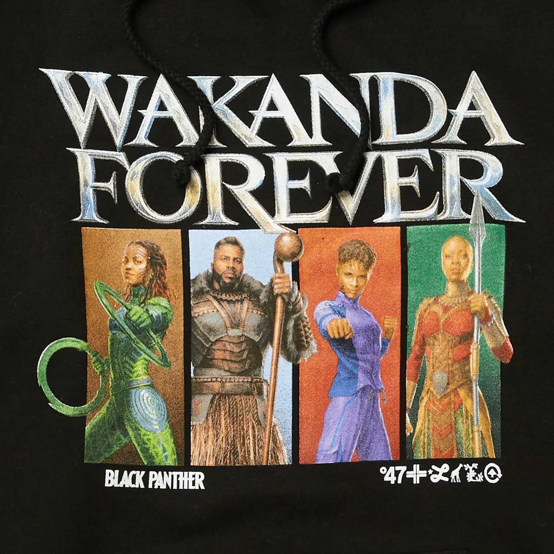 Hoodies & Sweats>LRG Panther Wakanda Forever Pullover Hoodie Black