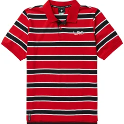 Tops>LRG Squad Polo Shirt Red