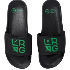 Slides>LRG Stacked Logo Slide Sandals Black