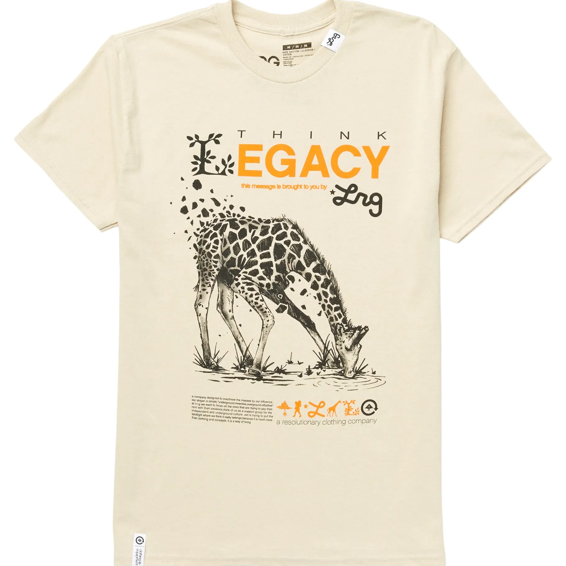 Tees>LRG Think Legacy Tee Sand