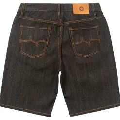 Shorts>LRG True Straight Jean Shorts Raw Black