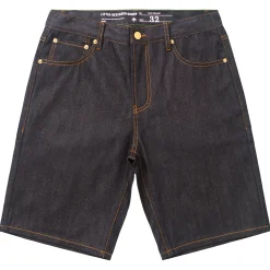 Shorts>LRG True Straight Jean Shorts Raw Indigo